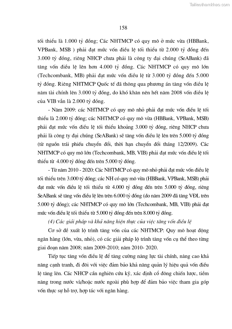Luận án tiến sĩ Nâng cao hiệu quả sử dụng vốn của các ngân hàng thương mại trên địa bàn Hà Nội trong tiến trình hội nhập quốc tế - 29 Trang 169