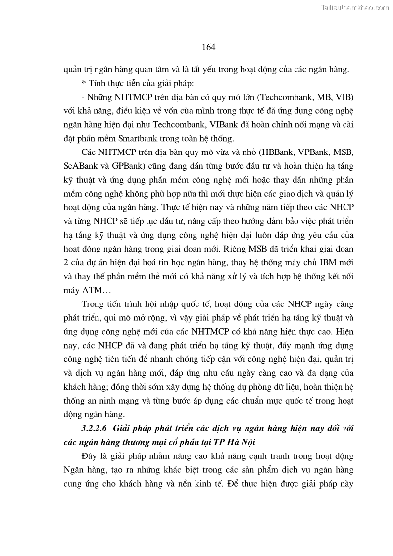 Luận án tiến sĩ Nâng cao hiệu quả sử dụng vốn của các ngân hàng thương mại trên địa bàn Hà Nội trong tiến trình hội nhập quốc tế - 30 Trang 175