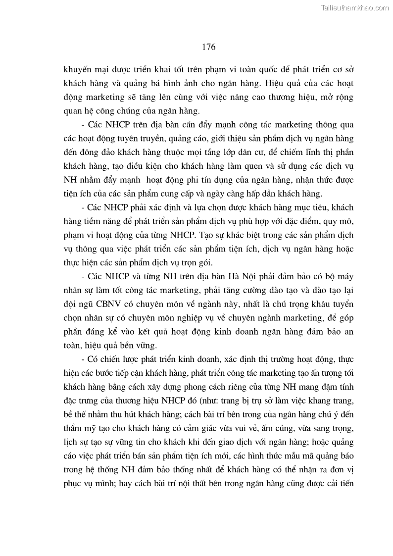 Luận án tiến sĩ Nâng cao hiệu quả sử dụng vốn của các ngân hàng thương mại trên địa bàn Hà Nội trong tiến trình hội nhập quốc tế - 32 Trang 187
