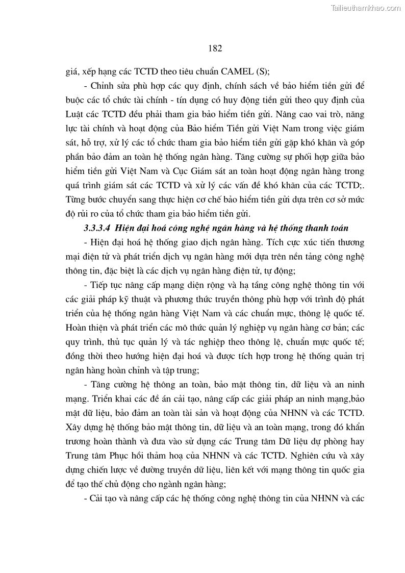 Luận án tiến sĩ Nâng cao hiệu quả sử dụng vốn của các ngân hàng thương mại trên địa bàn Hà Nội trong tiến trình hội nhập quốc tế - 33 Trang 193