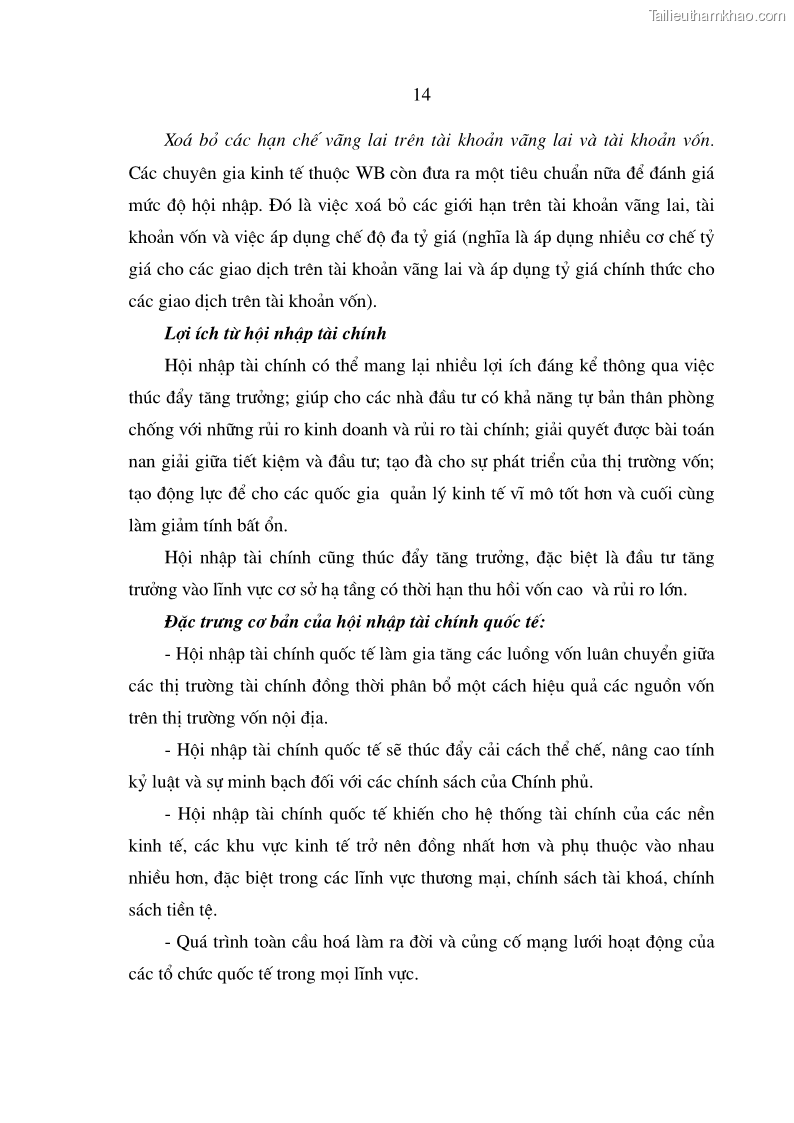 Luận án tiến sĩ Nâng cao hiệu quả sử dụng vốn của các ngân hàng thương mại trên địa bàn Hà Nội trong tiến trình hội nhập quốc tế - 5 Trang 25