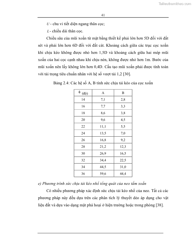 Luận án tiến sĩ Nghiên cứu các giải pháp tăng cường ổn định bảo vệ mái đê biển tràn nước - 10 Trang 55