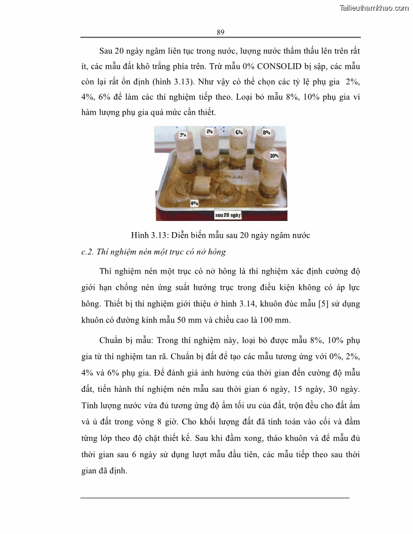 Luận án tiến sĩ Nghiên cứu các giải pháp tăng cường ổn định bảo vệ mái đê biển tràn nước - 18 Trang 103