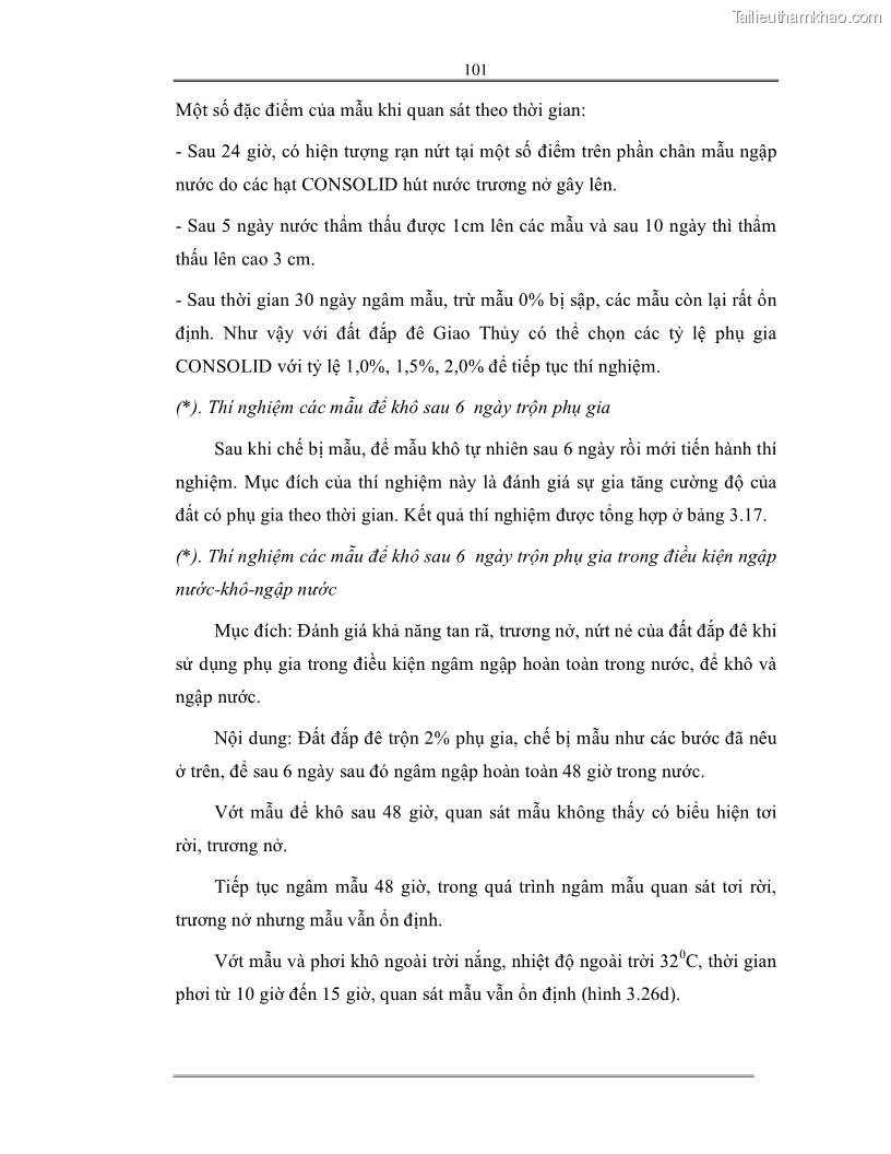 Luận án tiến sĩ Nghiên cứu các giải pháp tăng cường ổn định bảo vệ mái đê biển tràn nước - 20 Trang 115