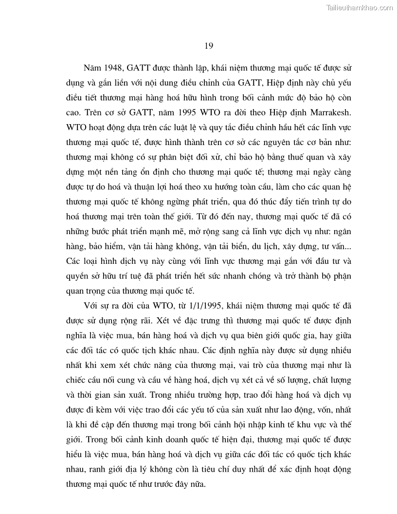 Luận án tiến sĩ quốc tế Quá trình phát triển quan hệ thương mại giữa Việt Nam và Liên Bang Nga trong bối cảnh hội nhập kinh tế quốc tế - 4 Trang 19