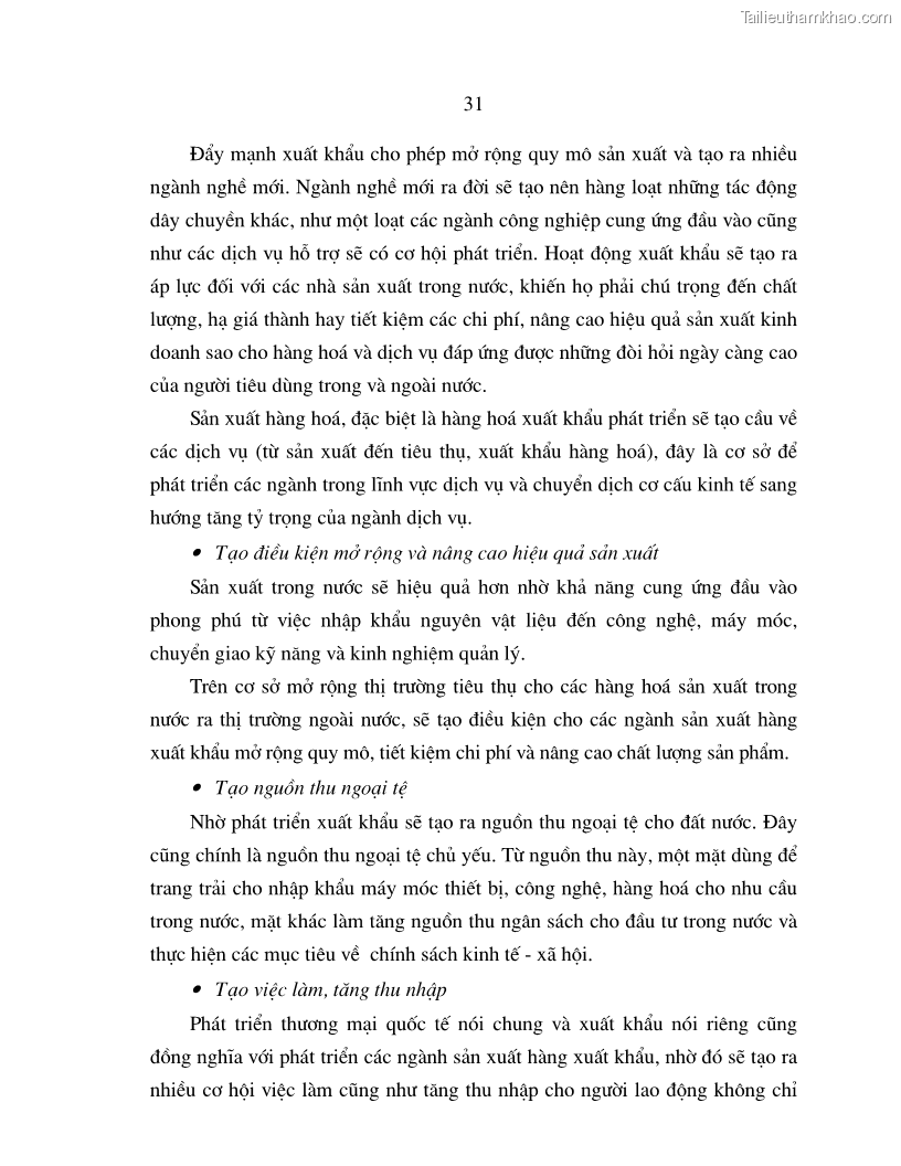 Luận án tiến sĩ quốc tế Quá trình phát triển quan hệ thương mại giữa Việt Nam và Liên Bang Nga trong bối cảnh hội nhập kinh tế quốc tế - 6 Trang 31
