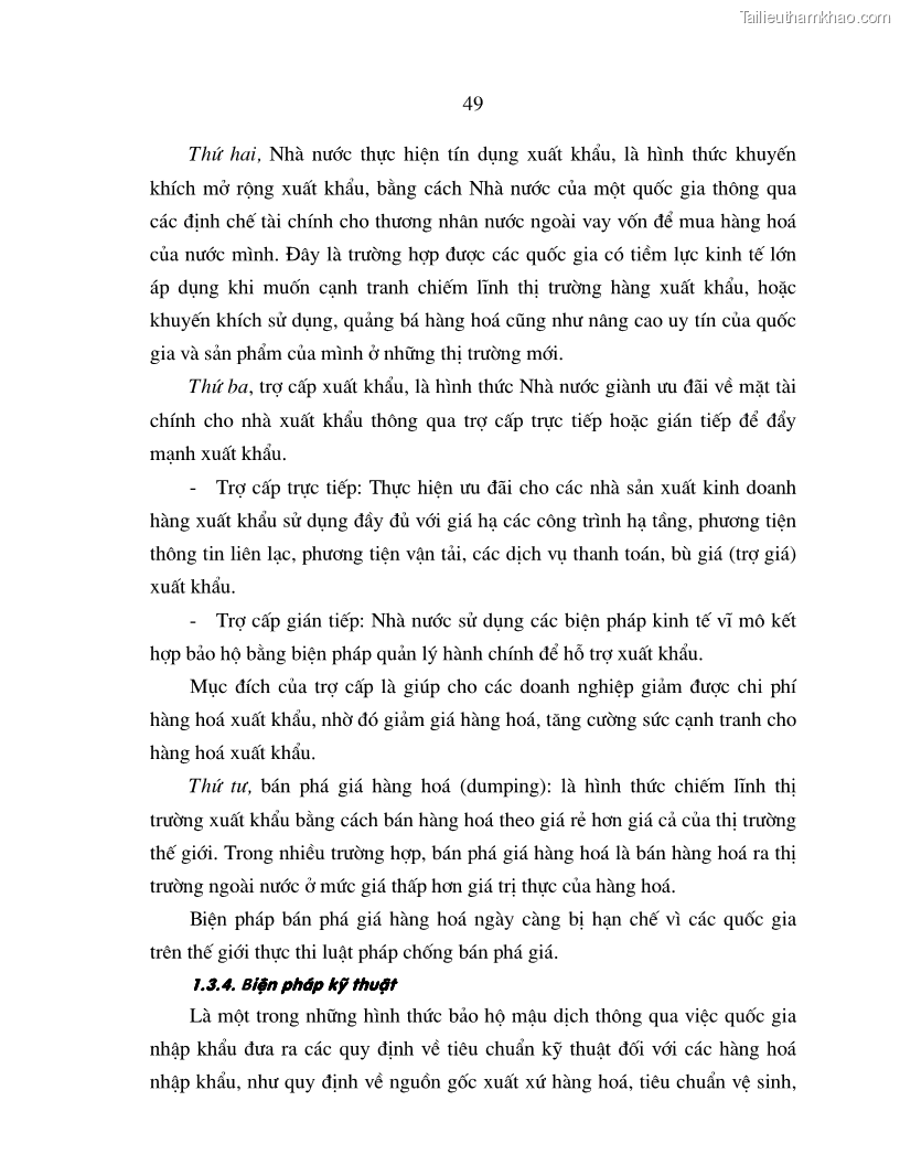 Luận án tiến sĩ quốc tế Quá trình phát triển quan hệ thương mại giữa Việt Nam và Liên Bang Nga trong bối cảnh hội nhập kinh tế quốc tế - 9 Trang 49