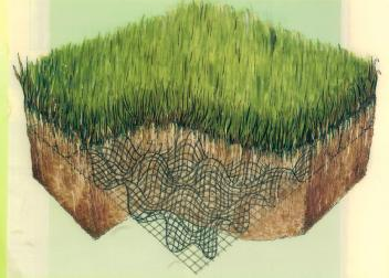 Hình 1 17 Sử dụng lưới sợi tổng hợp kết hợp trồng cỏ chống xói c Giải 11