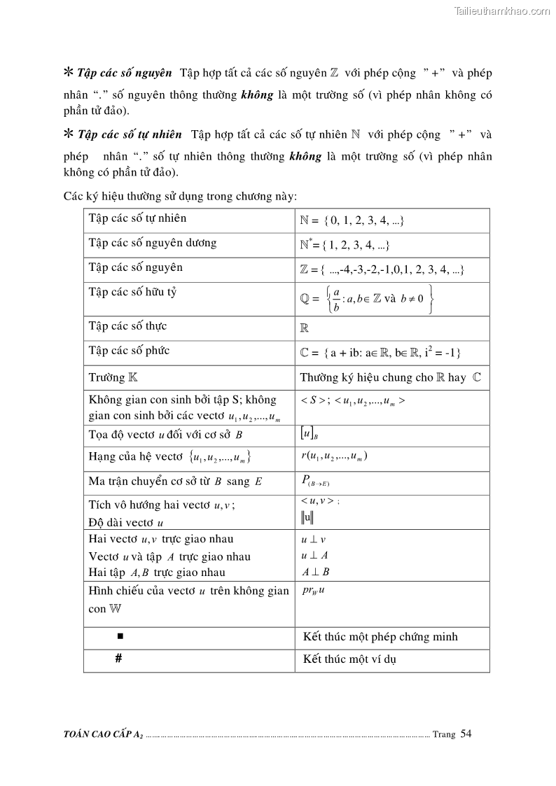 Giáo trình Toán cao cấp A2 - Trường ĐH Sư phạm Kỹ thuật TP.HCM - 10 Trang 55