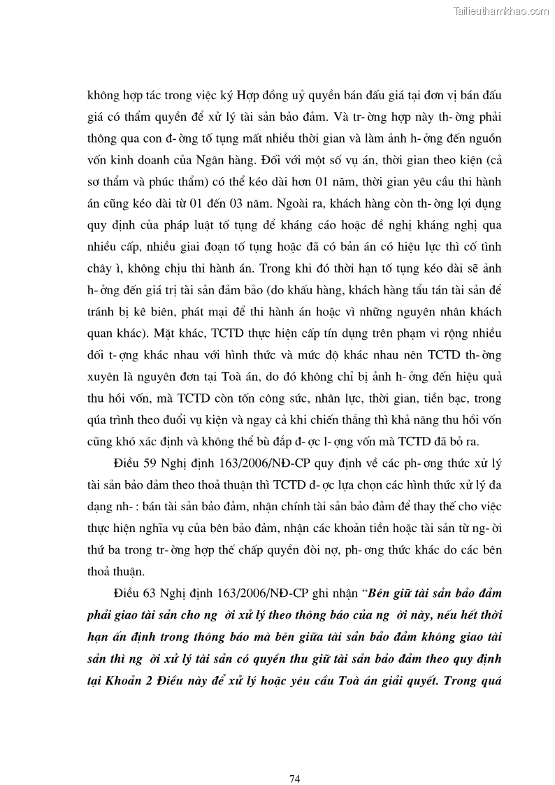 Luận văn thạc sĩ luật học Bảo đảm tiền vay bằng tài sản hình thành từ vốn vay - 13 Trang 73