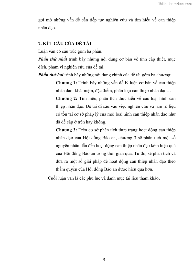 Luận văn thạc sĩ luật học Can thiệp nhân đạo trong luật quốc tế hiện đại - 2 Trang 7