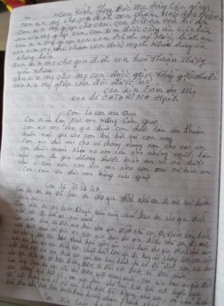 Ảnh 4 1 Trang nhật ký ghi lời cầu xin của tín đồ xứ Thạch Bích Sau đây là 1