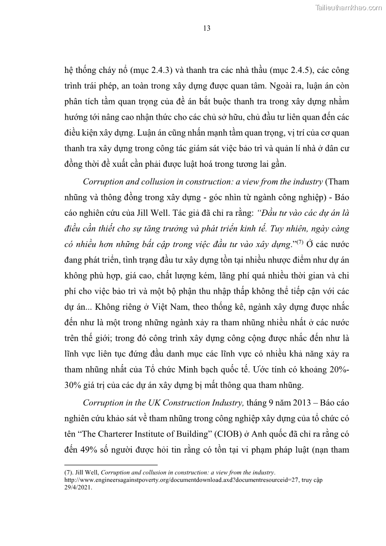 Luận án tiến sĩ luật học Quản lí nhà nước về xây dựng đô thị ở Việt Nam hiện nay - 4 Trang 19