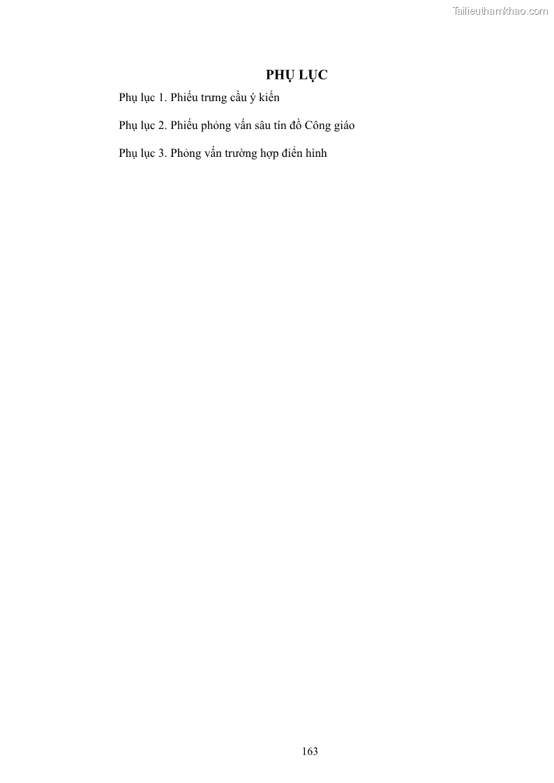 Luận án tiến sĩ tâm lý học Hành vi cầu nguyện của tín đồ đạo Công giáo - 29 Trang 169