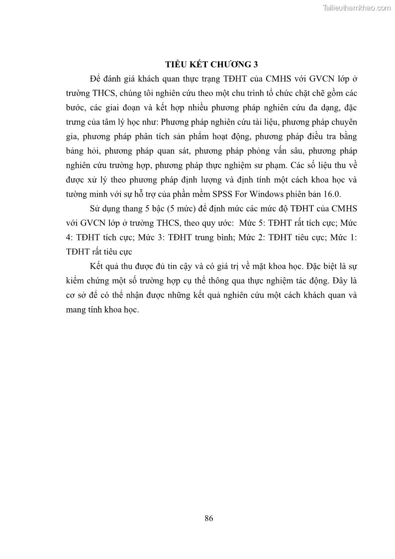 Luận án tiến sĩ tâm lý học Thái độ hợp tác của cha mẹ với giáo viên chủ nhiệm trường trung học cơ sở - 17 Trang 97