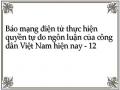 Thực Tiễn Báo Chí Việt Nam Thực Hiện Quyền Tự Do Ngôn Luận Của Công Dân Thời Gian Trước Năm 2015