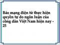 Báo mạng điện tử thực hiện quyền tự do ngôn luận của công dân Việt Nam hiện nay - 25