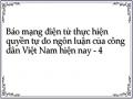Báo mạng điện tử thực hiện quyền tự do ngôn luận của công dân Việt Nam hiện nay - 4