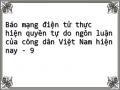 Báo mạng điện tử thực hiện quyền tự do ngôn luận của công dân Việt Nam hiện nay - 9