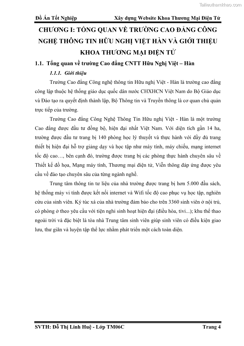 Đồ án tốt nghiệp quản trị kinh doanh Xây dựng website khoa thương mại điện tử - 1 Trang 10