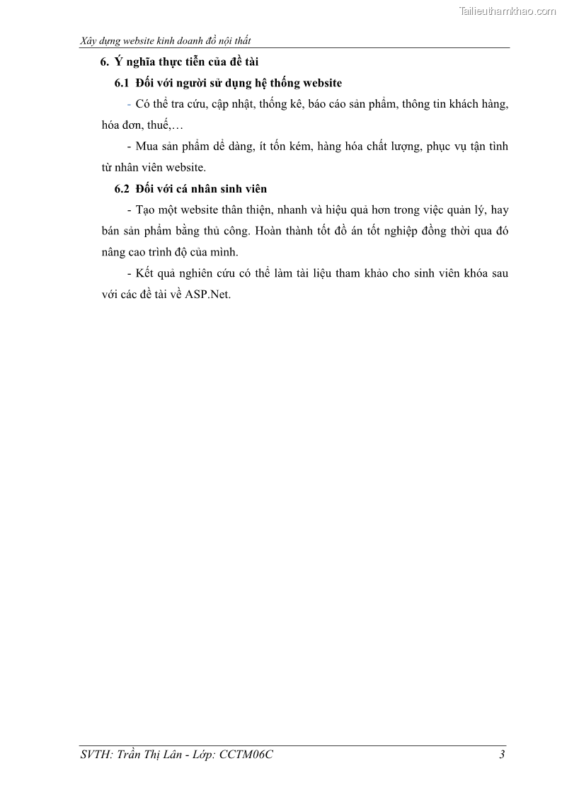 Đồ án tốt nghiệp quản trị kinh doanh Xây dựng Website kinh doanh đồ nội thất - 1 Trang 10