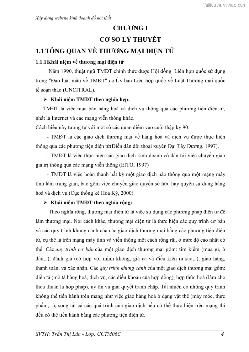 Đồ án tốt nghiệp quản trị kinh doanh Xây dựng Website kinh doanh đồ nội thất - 1 Trang 11