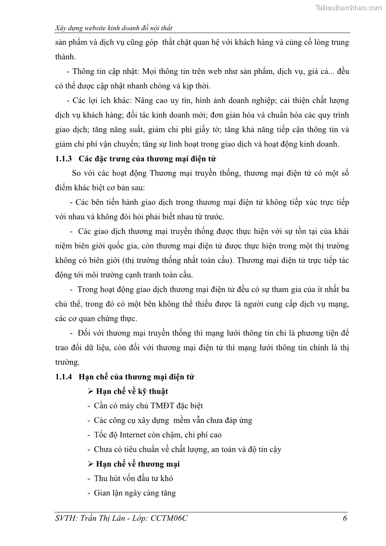 Đồ án tốt nghiệp quản trị kinh doanh Xây dựng Website kinh doanh đồ nội thất - 2 Trang 13