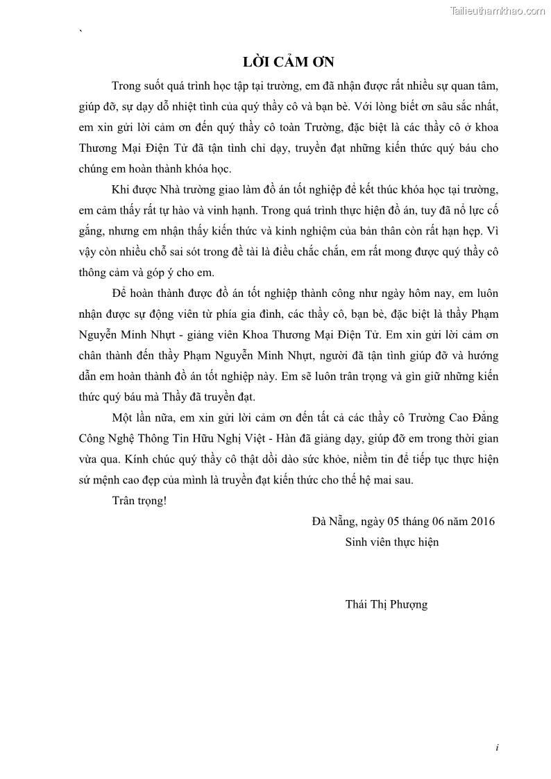 Đồ án tốt nghiệp quản trị kinh doanh Xây dựng Website thương mại điện tử kinh doanh màn rèm cửa - 1 Trang 1