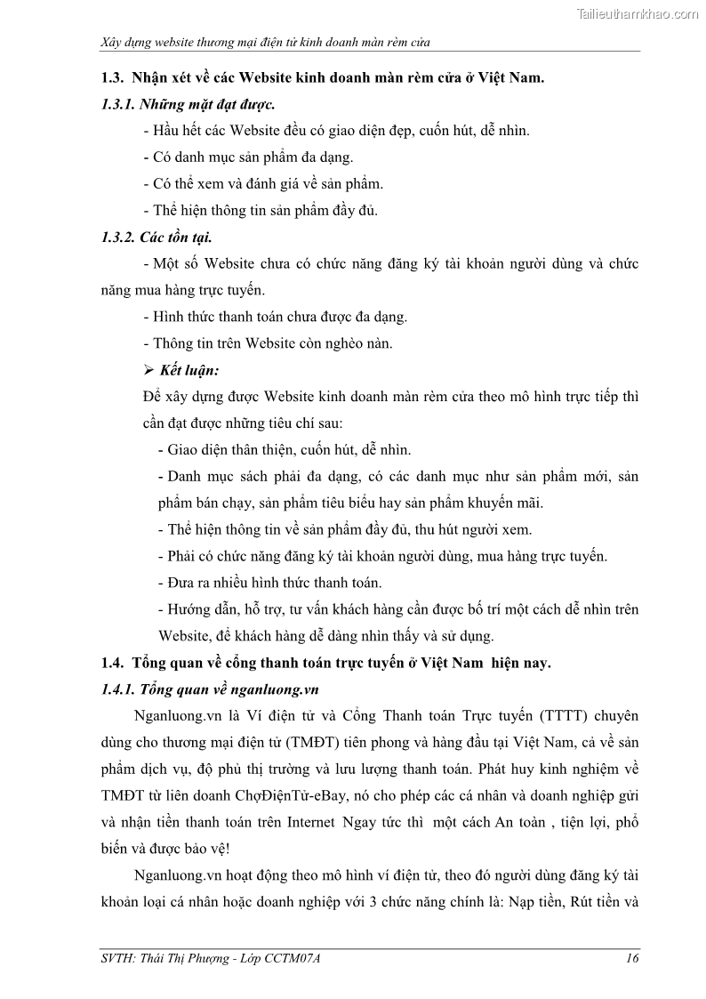 Đồ án tốt nghiệp quản trị kinh doanh Xây dựng Website thương mại điện tử kinh doanh màn rèm cửa - 3 Trang 25