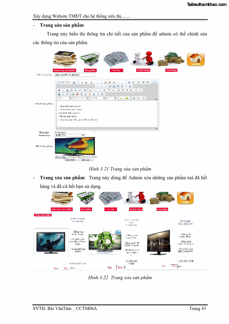 Đồ án tốt nghiệp quản trị kinh doanh Xây dựng Website thương mại điện tử cho hệ thống siêu thị điện máy Viettronimex Đà Nẵng - 5 Trang 49