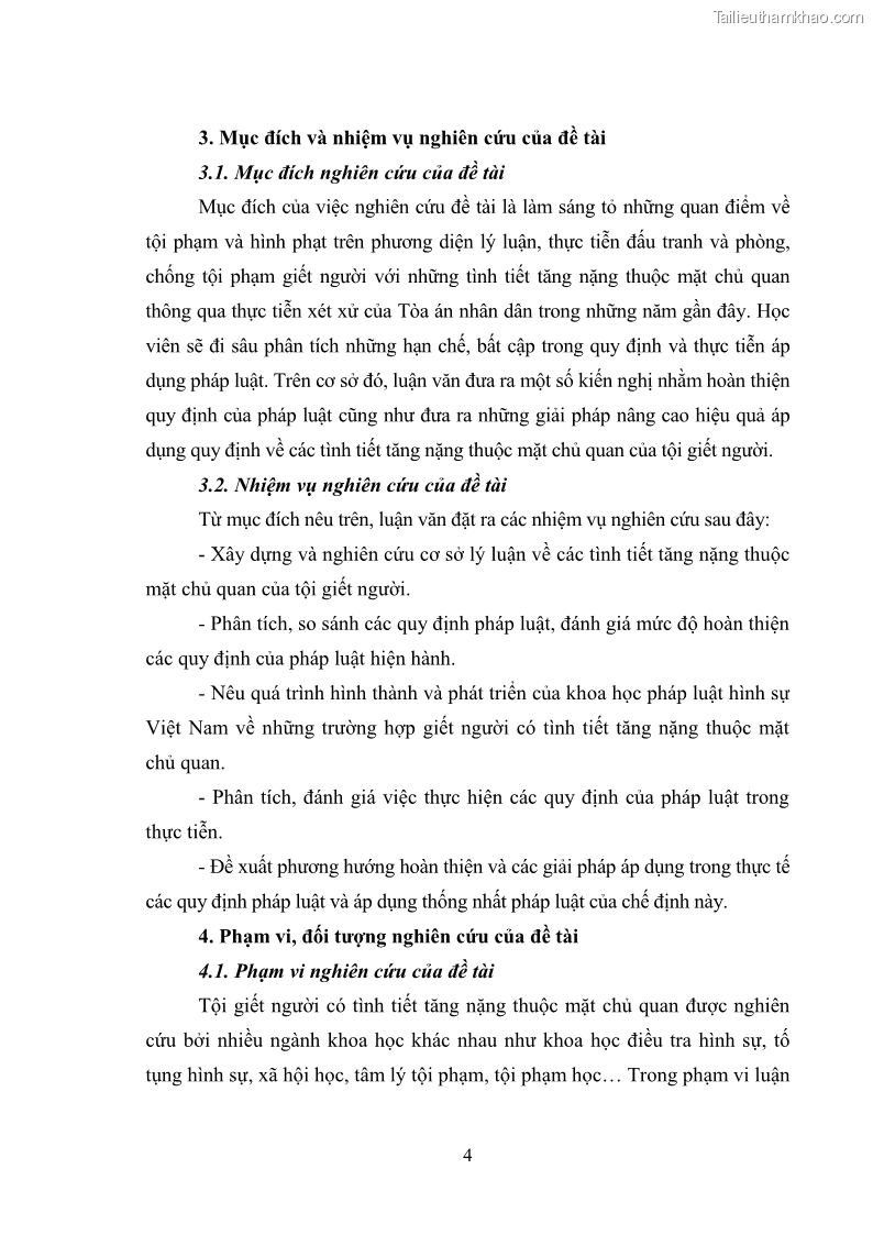 Luận văn thạc sĩ luật học Các tình tiết tăng nặng thuộc mặt chủ quan của tội giết người - 1 Trang 12
