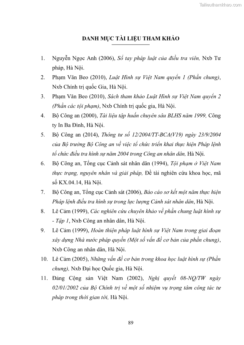 Luận văn thạc sĩ luật học Các tình tiết tăng nặng thuộc mặt chủ quan của tội giết người - 9 Trang 97