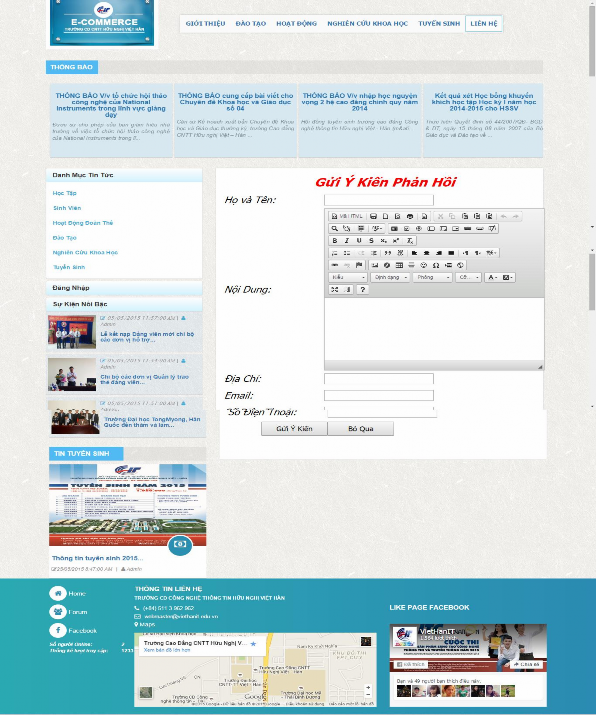 Hình 20 Trang liên hệ Nhằm rút ngắn khoảng cách giữa giảng viên và sinh viên 4