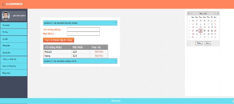 Hình 23 Trang quản lý tài khoản người dùng Trang này dùng để nhà quản trị 7