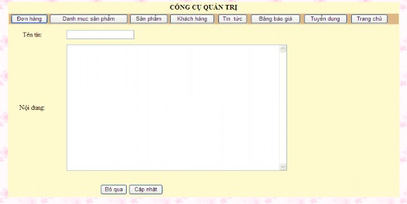 Hình 3 10 Trang thêm tin tức Trang thêm báo giá Hình 3 11 Trang thêm báo giá Trang 12