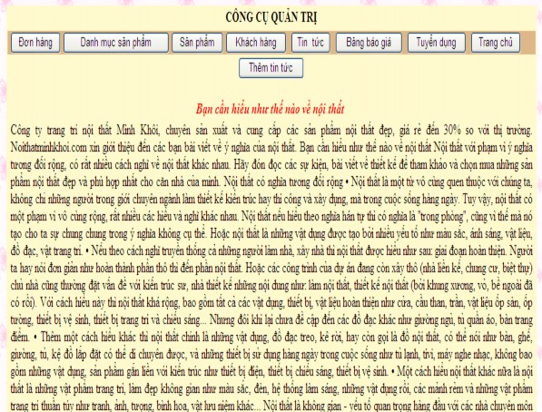 Hình 3 5 Trang tin tức Trang bảng báo giá Hình 3 6 Trang báo giá Trang thêm sản 7