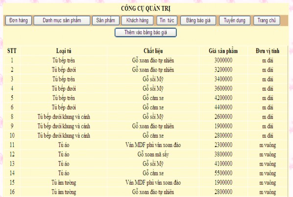 Hình 3 6 Trang báo giá Trang thêm sản phẩm Hình 3 7 Trang thêm sản phẩm Trang 8