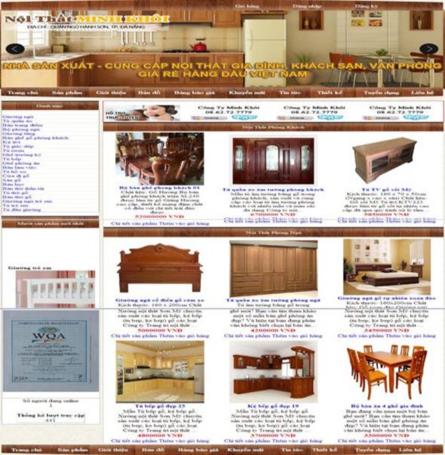 Trang giới thiệu Hình 3 15 Trang chủ Hiện thị một vài thông tin cơ bản về 1