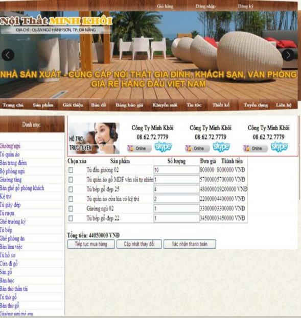 Đăng nhập Hình 3 24 Trang giỏ hàng Khi có tài khoản khách hàng có thể đăng 10