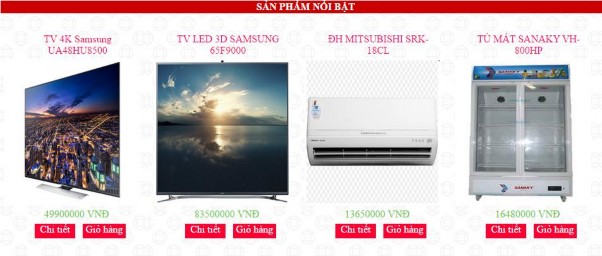 Hình 3 5 Sản phẩm nổi bật Trang chi tiết sản phẩm Khi muốn xem thông tin chi 12