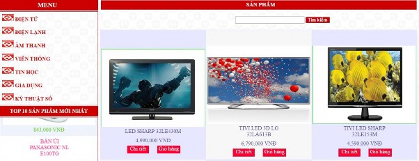 Hình 3 13 Trang tìm sản phẩm Chức năng tìm kiếm nâng cao và cơ bản trang master 7