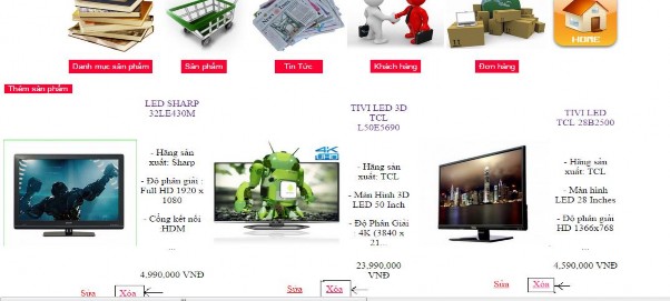 Hình 3 22 Trang xóa sản phẩm Trang sửa tin tức Trang này giúp cho admin có thể 2