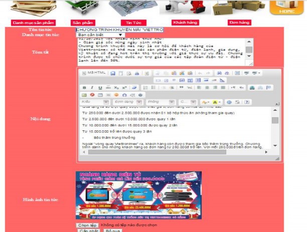 Hình 3 23 Trang sửa tin tức Trang xóa tin tức Trang này dùng để xóa những tin 3