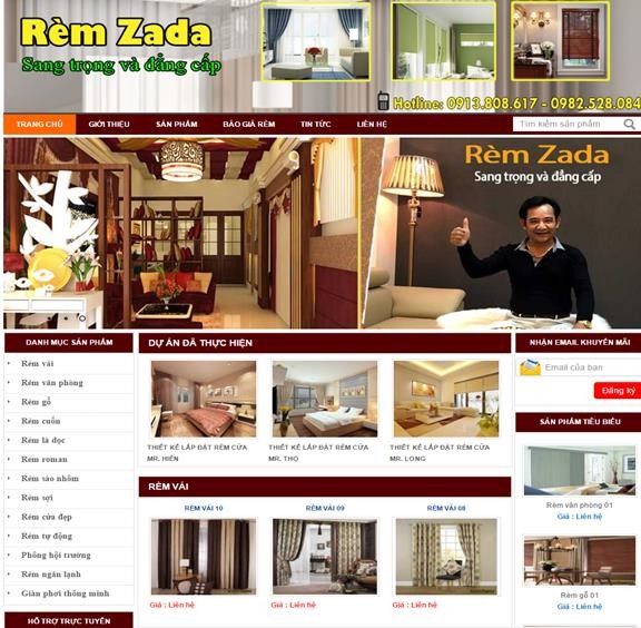 Hình 1 2 Giao diện Website remzada com 1 2 3 http www remcuaxinh vn CÔNG TY TNHH TM DV 2