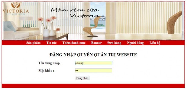 Hình 3 5 Trang đăng nhập Admin Trangsản phẩm SanPham asxp Trang này sẽ liệt kê 1