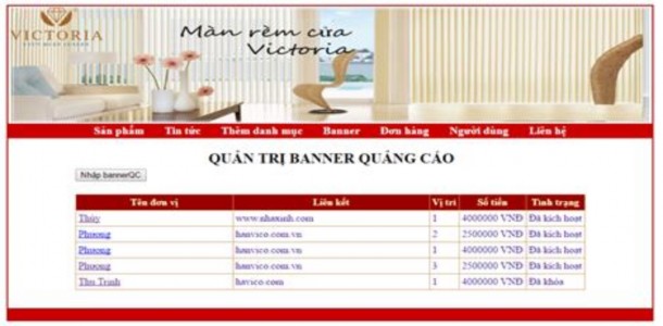 Hình 3 14 Trang quản lý banner quảng cáo Trangchi tiết đơn hàng đơn hàng 1