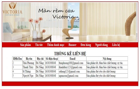 Hình 3 17 Trang thống kê liên hệ Trang thống kê người dùng ThongKeNguoiDung aspx 4