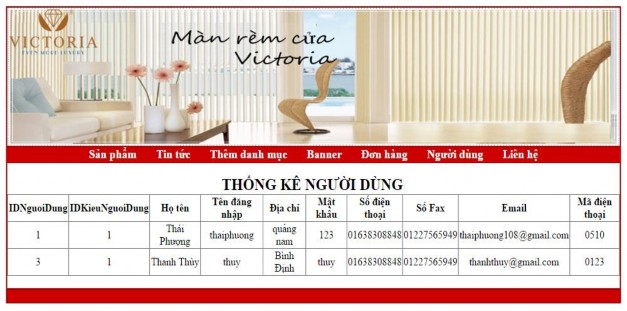 Hình 3 18 Trang thống kê nguời dùng Trang đăng banner quảng cáo dangbanner aspx 5