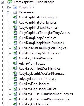Hình 3 10 Tầng Business Logic 3 2 3 4 Xây dựng tầng trình bày dữ liệu Hình 3 11 17
