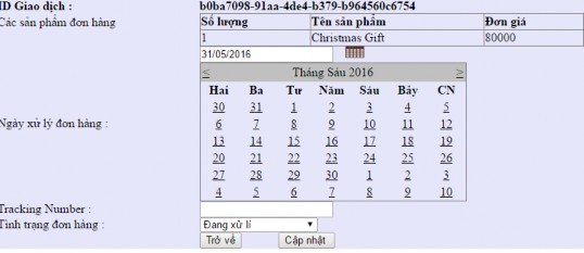 Hình 3 15 Trang chi tiết đơn hàng Trang sửa sản phẩm Suasanpham aspx Trang này 3